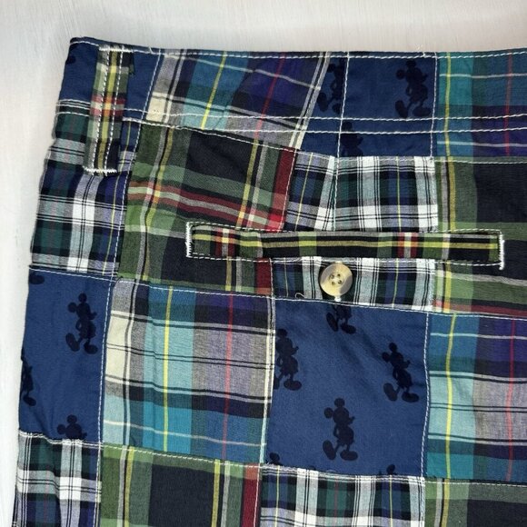 NWT Walt Disney World Cruise Line Patchwork Shorts Men’s 42 Mickey Embroidered - Picture 11 of 15